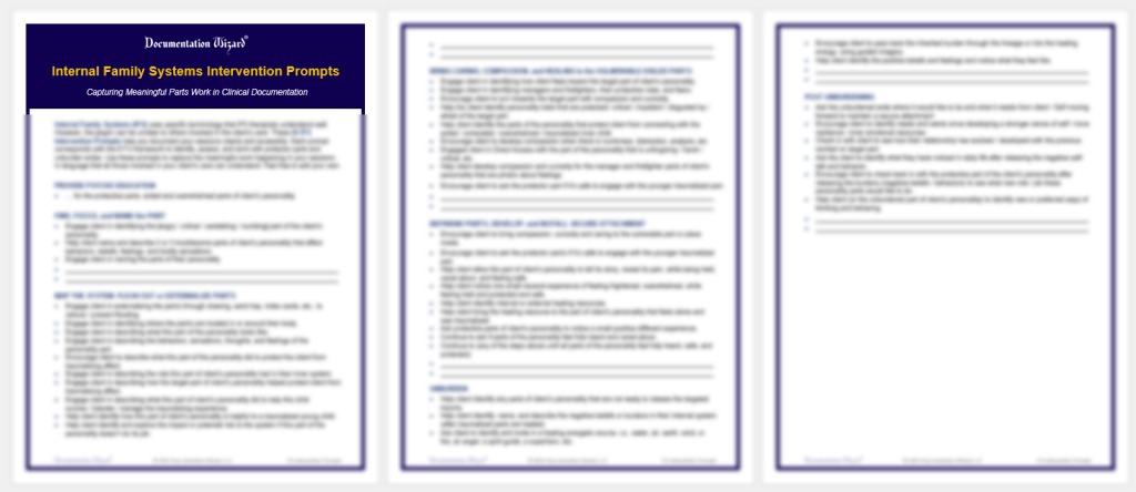 IFS Intervention Prompts Example