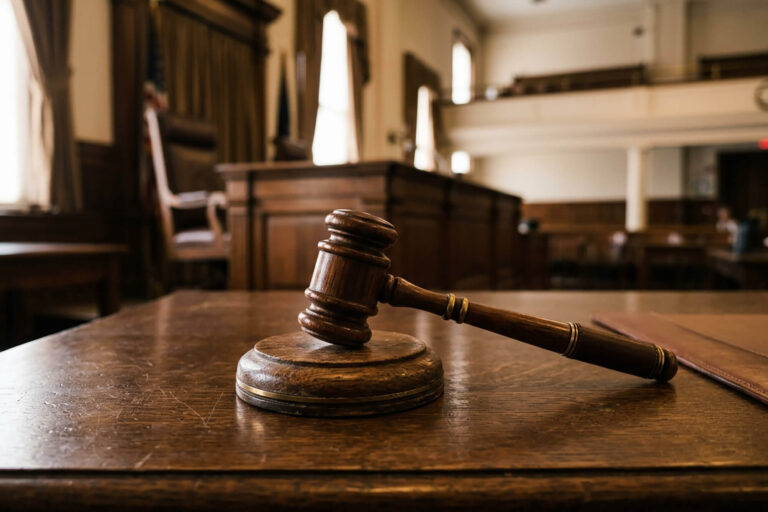Lindsay Clancy Trail courtroom with gavel
