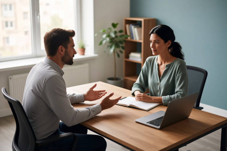Need an roi? Two therapists chatting